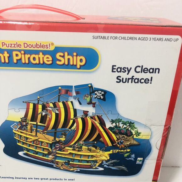 The Learning Journey Puzzle Giant Pirate Ship 30 Pc Floor Puzzle 3' x 2' NEW - Picture 6 of 7